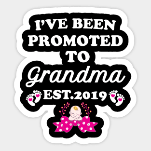 I have been promoted to Grandma Sticker